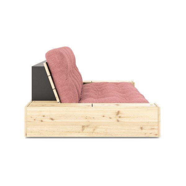 Roosa velvetist diivanvoodi 244 cm Base - Karup Design-image-3