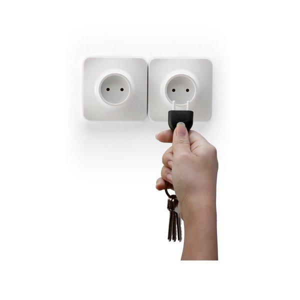 Set 2 věšáků Unplug, černý-image-1
