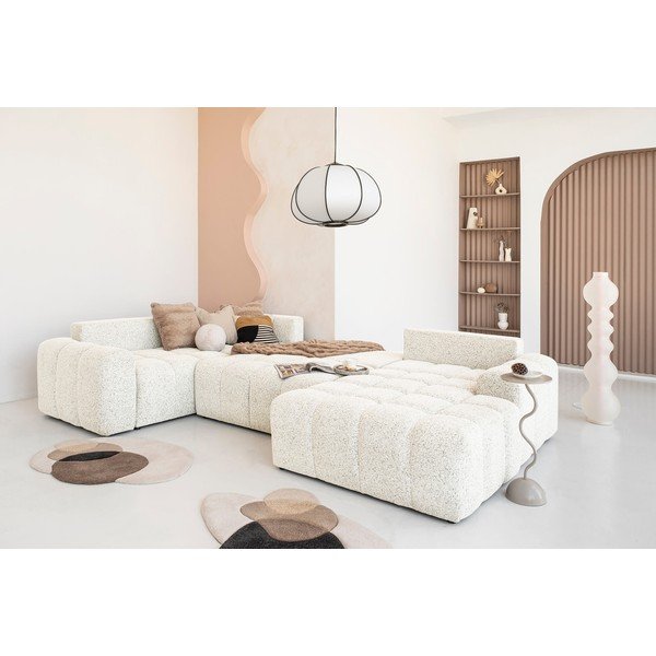 Kreem modulaarne nurgadiivanvoodi koos panipaigaga (vasak nurk) Lulu – Miuform-image-1