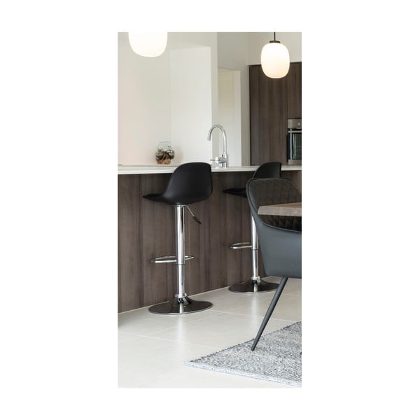 Mustad pöörlevad baaritoolid 2tk komplektis 82 cm Trondheim – House Nordic-image-1