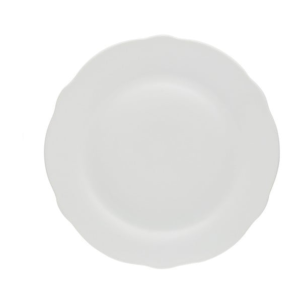 Bílý talíř z porcelánu Price & Kensington, Ø 19,5 cm