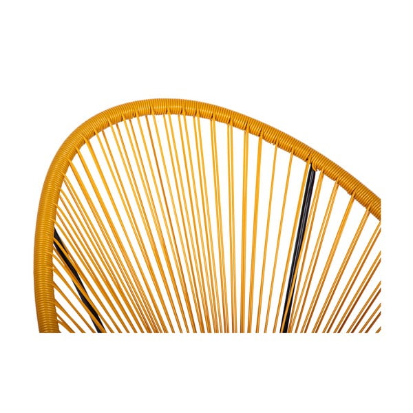 Kollane kunstlikust rotangist aiatool Avocado Comfort - Bonami Selection-image-4