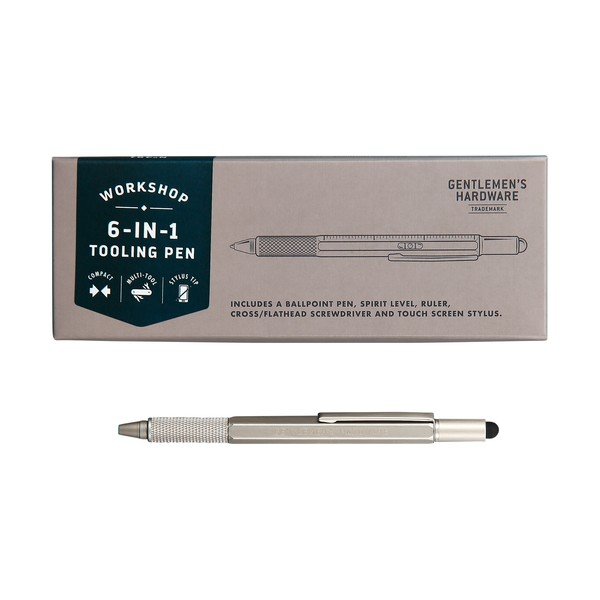 Gentlemen´s Hardware hõbedane multifunktsionaalne pliiats 6 in 1 - Gentlemen's Hardware-image-2