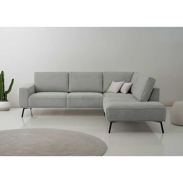 Helehall šenillist nurgadiivan (parem nurk/L-kujuline) Amsterdam - Scandic-image-1