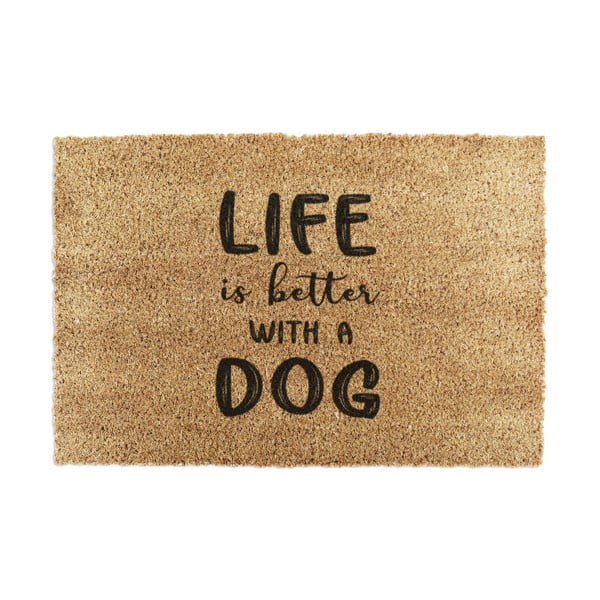 Kookosmatt 40x60 cm Life Is Better With a Dog - Artsy Doormats