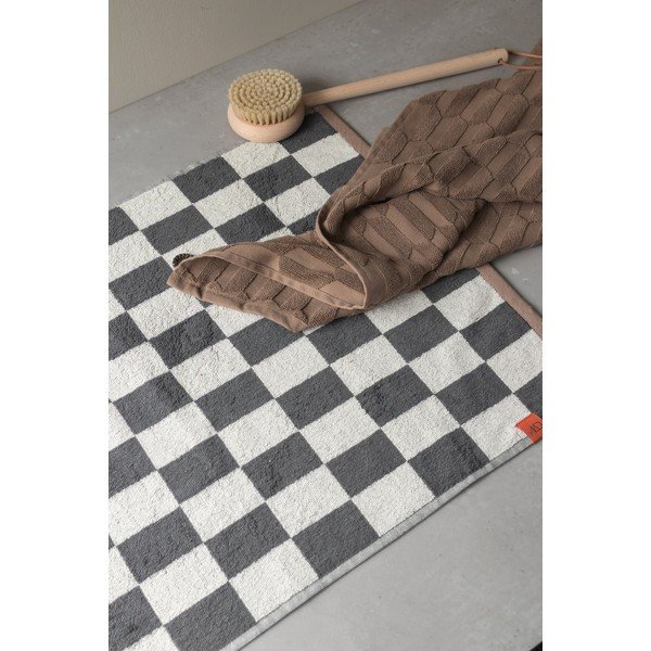 Antratsiitne/beež orgaanilisest puuvillast dušimatt 50x80 cm Retro - Mette Ditmer Denmark-image-1