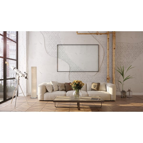 Beež põrandalamp Thor, kõrgus 110 cm - Fischer & Honsel-image-2