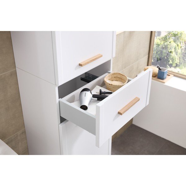 Valge vannitoakapp 184x45 cm Quickset 383 - Pelipal-image-4