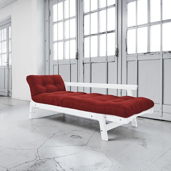 Rozkládací pohovka Karup Step White/Passion Red-image-2