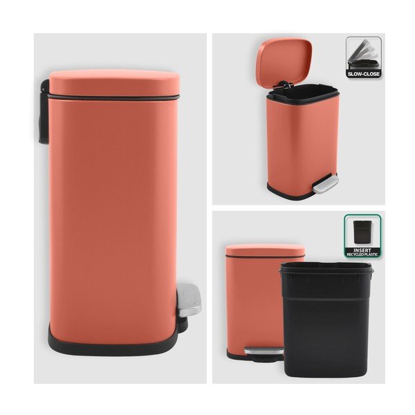 Terrakota terasest prügikast 5 l Akira - Spirella-image-2