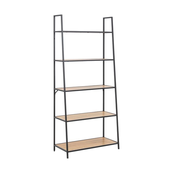 Must riiul tammedekooriga 77x175 cm Seaford - Actona-image-2