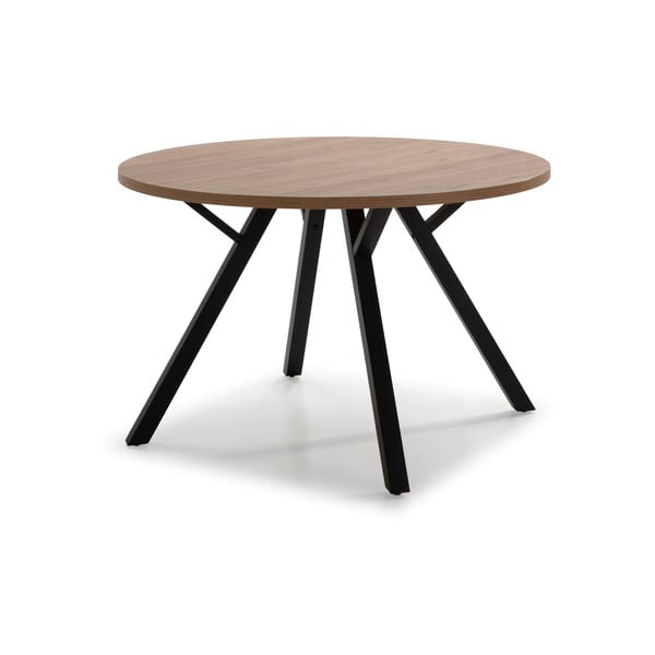 Ümmargune söögilaud tammepuust ø 120 cm Beni - Marckeric-image-1