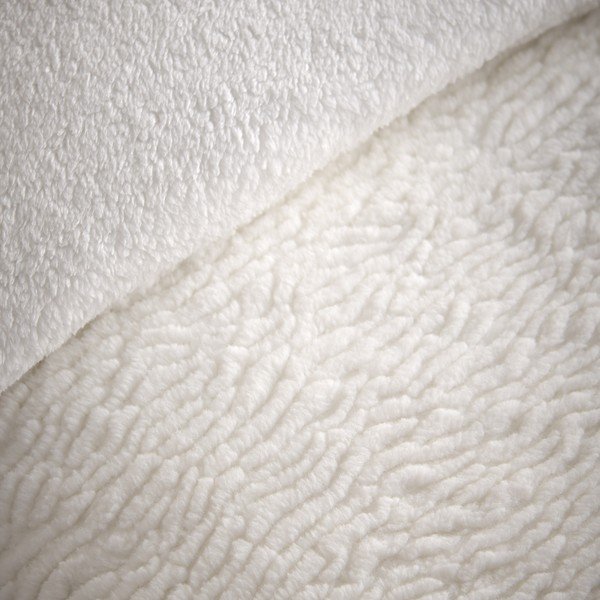 Kreemikas voodipesu üheinimesevoodile 135x200 cm Textured Wave Faux Fur - Catherine Lansfield-image-3