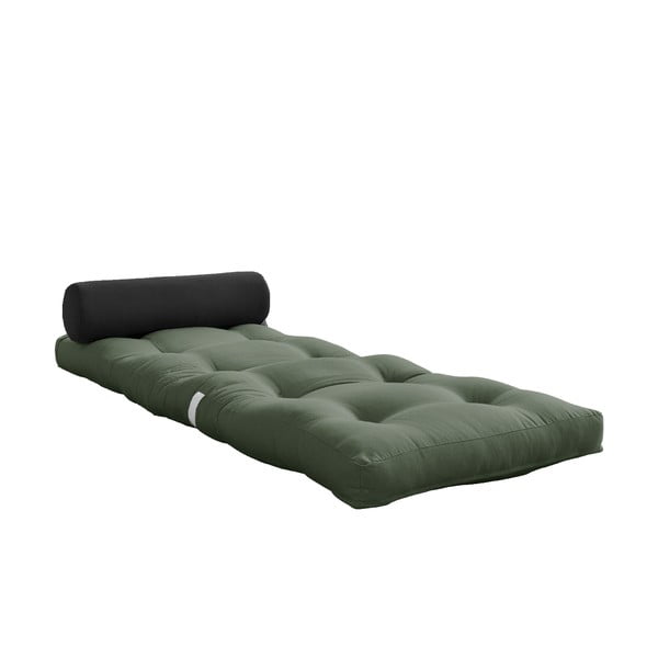 Roheline-hall futonmadrats 70x200 cm Wrap Olive Green/Dark Grey - Karup Design