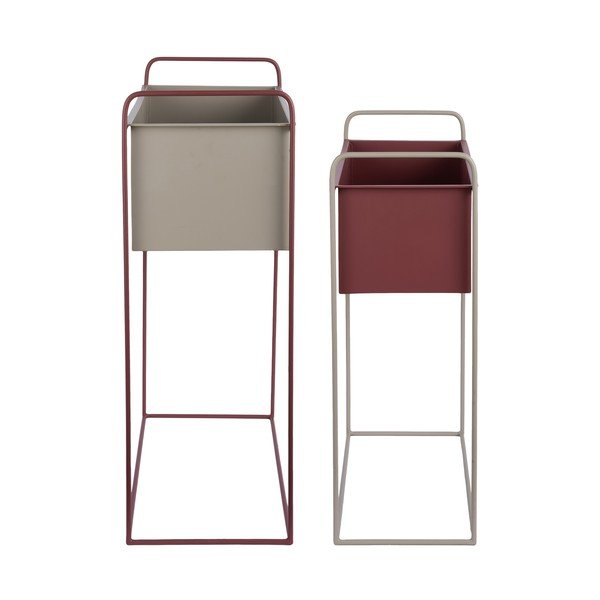 Metallist lillealused komplektis 2 tükki (kõrgus 65 cm) Reina - PT LIVING-image-4