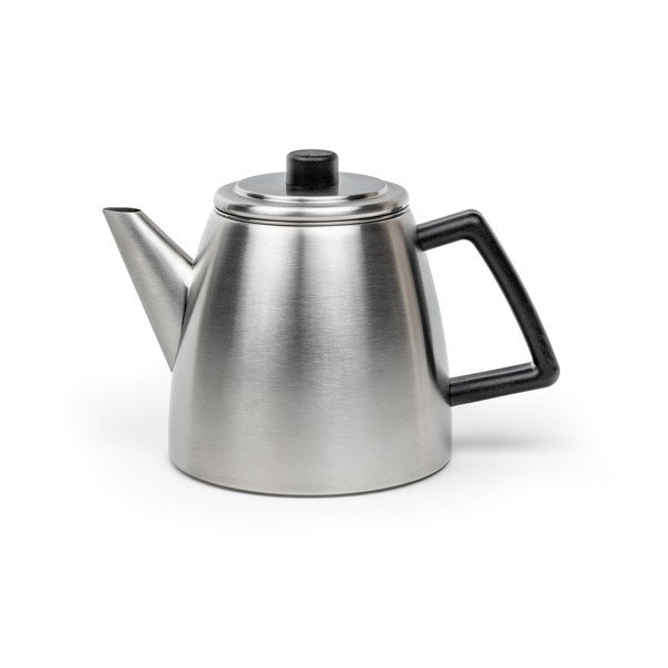 Hõbedane roostevabast terasest teekann koos sõelaga 1,1 l Duet Odense - Bredemeijer