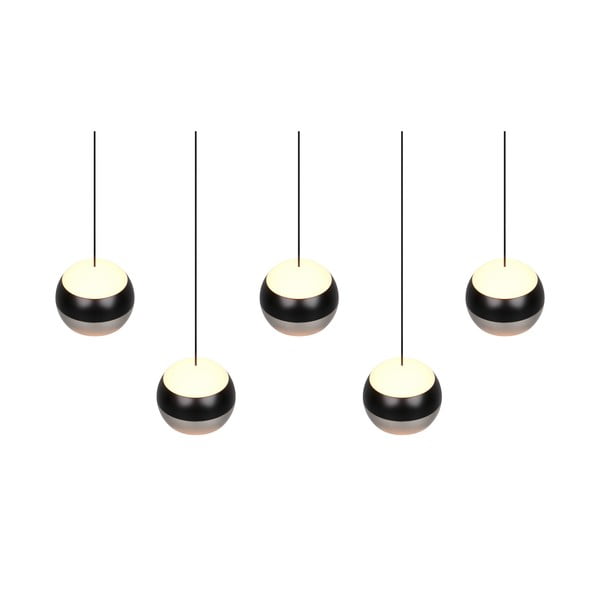 Must/hõbedane LED-rippvalgusti Orbit - Trio Select-image-4