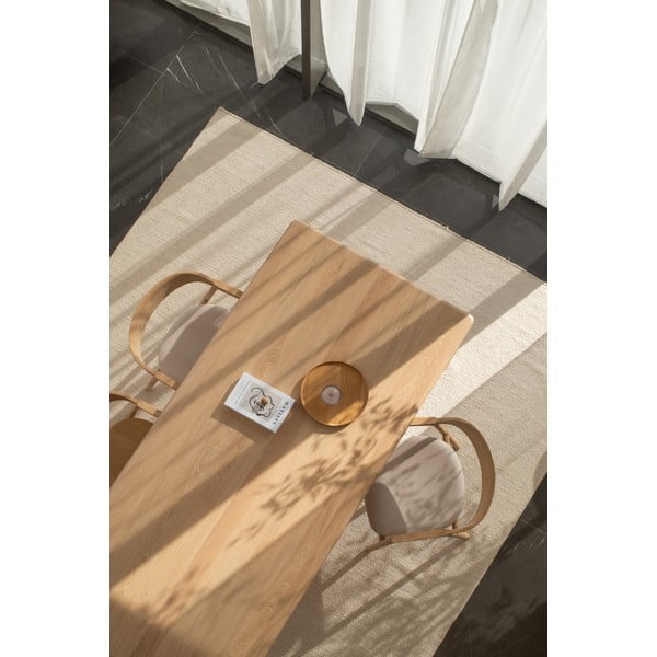 Tammepuidust söögilaud 90x200 cm Derven – Gazzda-image-4