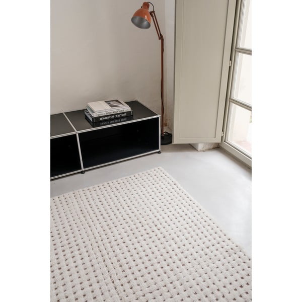 Beež pestav/käsitsi kootud villane vaip 170x240 cm Unexpected Wool - Lorena Canals-image-4