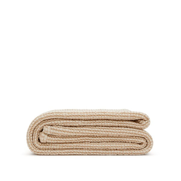 Beež puuvillane voodikate 240x260 cm Senara - Kave Home-image-2