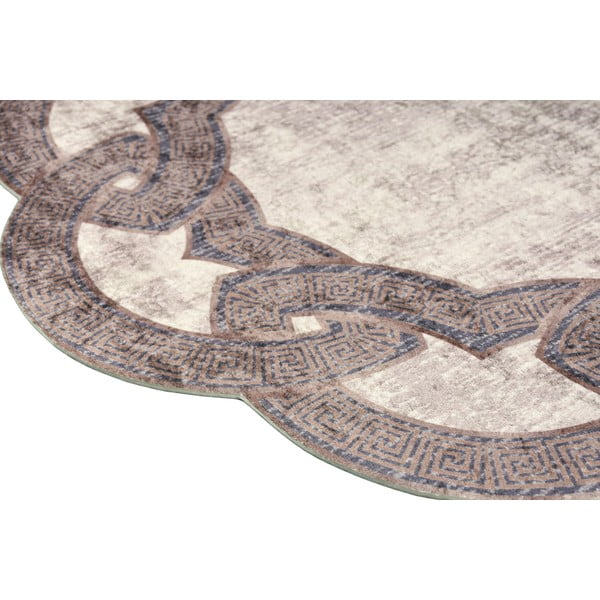 Beež ümmargune vaip ø 100 cm - Vitaus-image-2