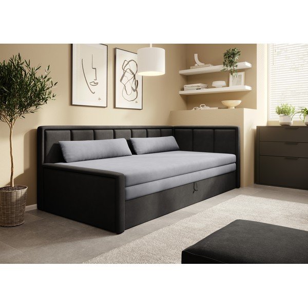 Tumehall žinüüldiivan, muudetav/koos panipaigaga, 214 cm Fulgeo – ELTAP-image-1