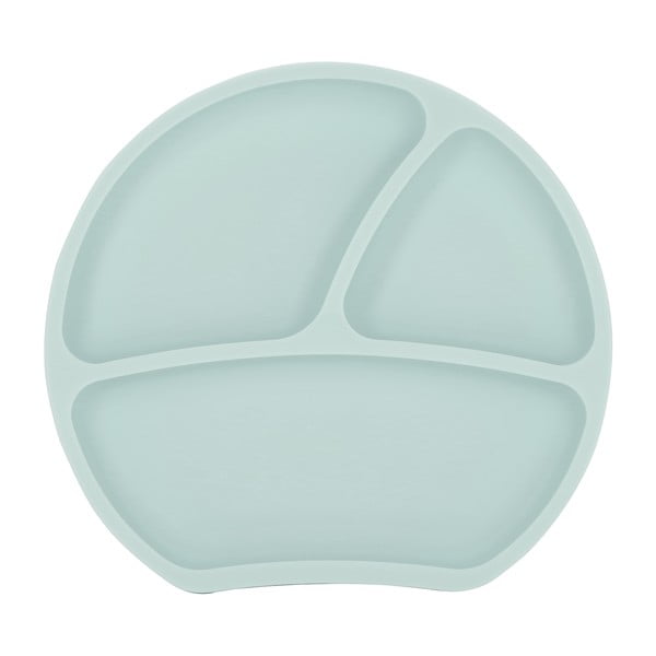 Helesinine silikoonist beebi taldrik 19x20,5 cm – Kindsgut-image-3