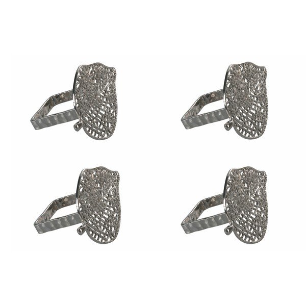 4 metallist salvrätikurõnga komplekt hõbedast Argento - Villa d'Este-image-4
