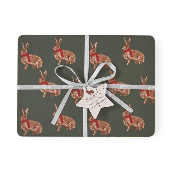 Korgist laualinad 4 tk komplektis 21,5x29 cm Heritage Hare - Cooksmart ®