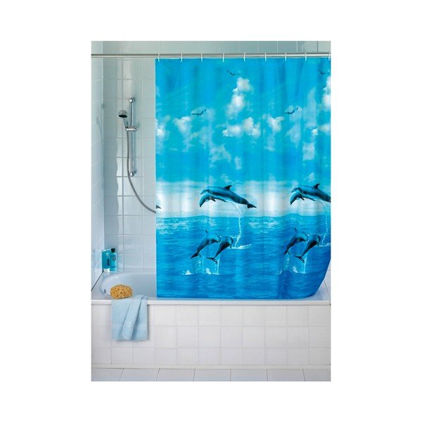 Sinine dušikardin, 180 x 200 cm Dolphin - Wenko-image-1