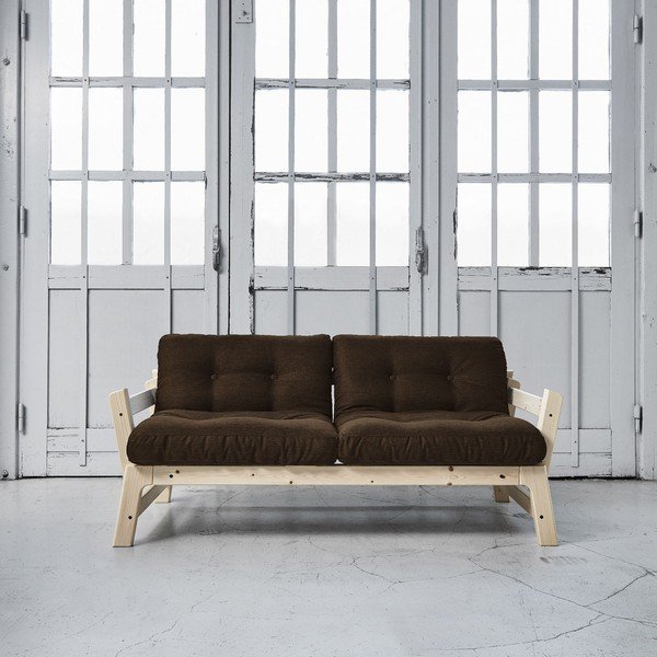 Rozkládací pohovka Karup Step Natural/Choco Brown-image-1