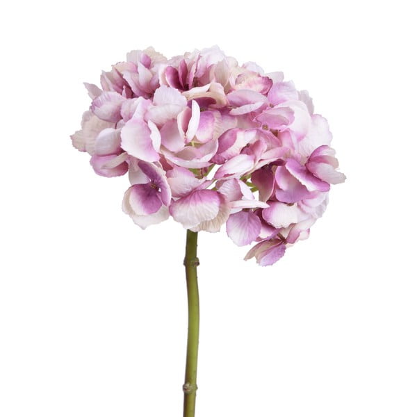 Růžová umělá květina Hortenzie