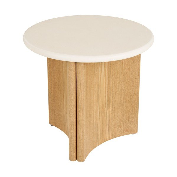 Ümmargune abilaud betoonplaadiga ø 50 cm Motril - House Nordic-image-4