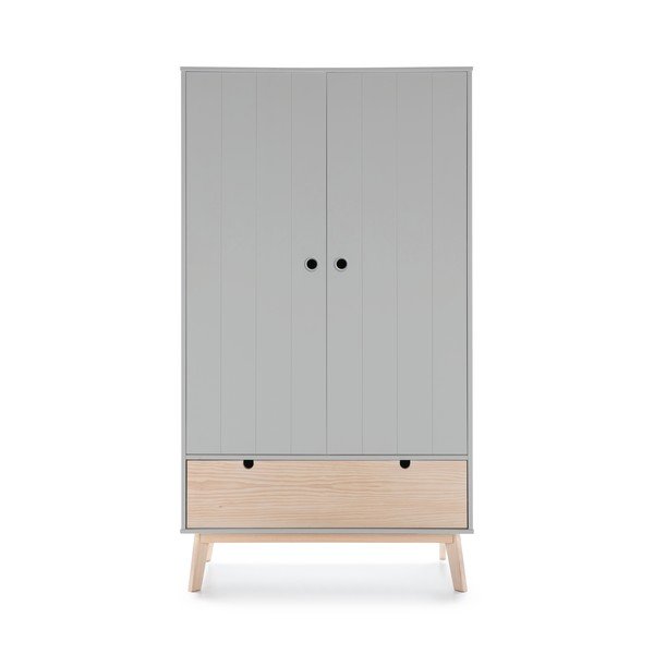 Hall laste riidekapp männipuidust jalgadega Kiara - Marckeric-image-2