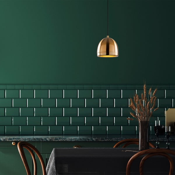 Pronksivärvi rippvalgusti metallist varjuga ø 17 cm Mugo - Opviq lights-image-2