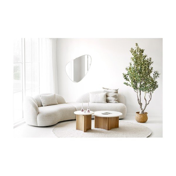 Ümmargune abilaud betoonplaadiga ø 50 cm Motril - House Nordic-image-2