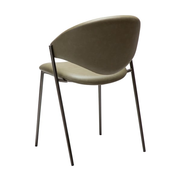 Khaki kunstnahast söögitool Zone – DAN-FORM Denmark-image-3