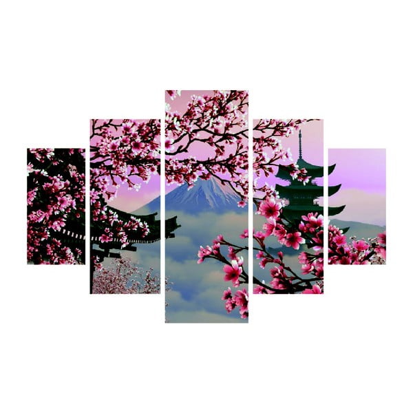 Mitmeosaline maal Jaapan vaade, 92 x 56 cm - Wallity