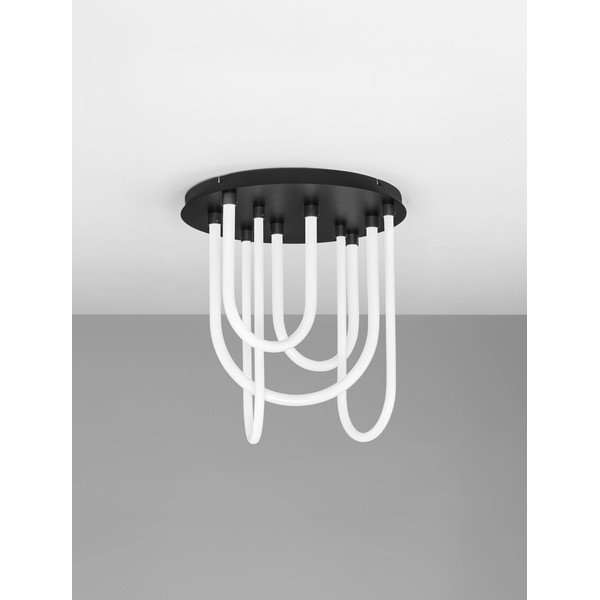 Valge/mattmust terasest hämardatav LED-laevalgusti akrüülklaasist varjuga Topaz - Nova Luce-image-3