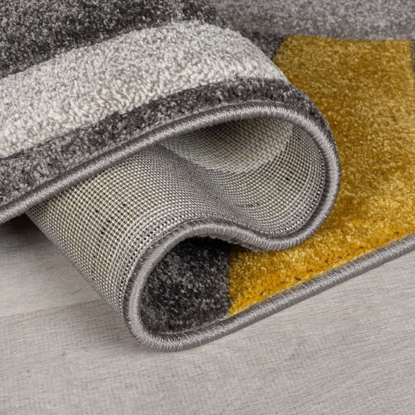 Kollane-hall vaip 60x230 cm Elude Orb - Flair Rugs-image-2