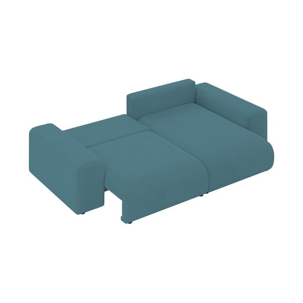 Türkiissinine velvetist panipaigaga nurgadiivanvoodi Luma - Ropez-image-4