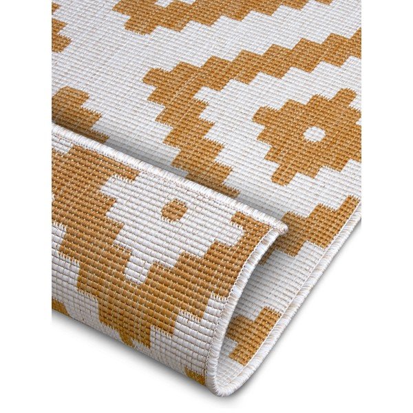 Ookerkollane-valge õuevaip 120x170 cm Malta - NORTHRUGS-image-2