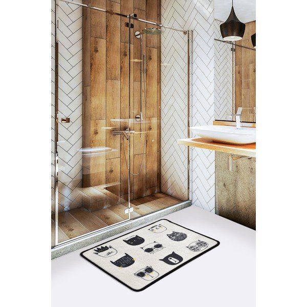 Must-beež vannitoamatt 40x60 cm Cutie - Foutastic-image-1