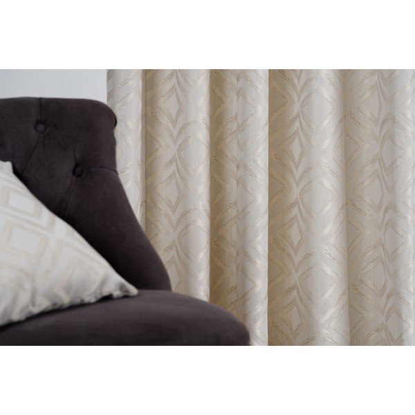 Kreemjas kardin 140x245 cm Giuseppe - Mendola Fabrics-image-1