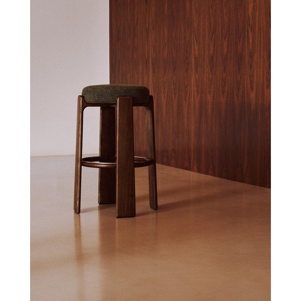 Roheline saarepuidust baaritool (istme kõrgus 75 cm) Granite - Kave Home-image-3