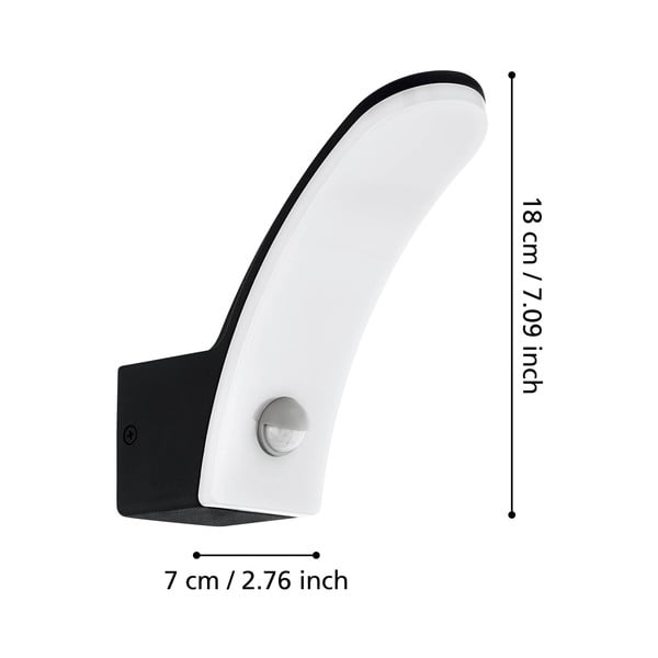 LED välitingimustes kasutatav seinavalgusti (kõrgus 18 cm) FIUMICINO - EGLO-image-2