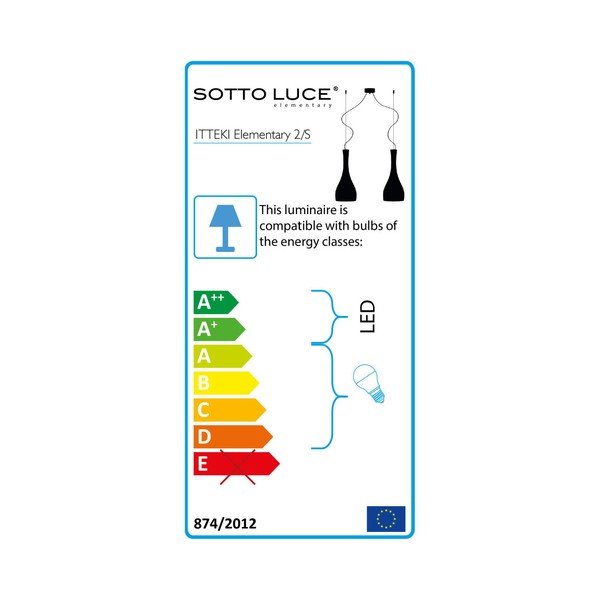 Bílé závěsné svítidlo se 2 stínidly Sotto Luce ITTEKI-image-4
