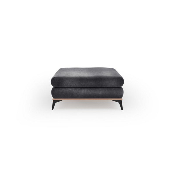 Sametkattega tumehall pouf Astre - Windsor & Co Sofas-image-2