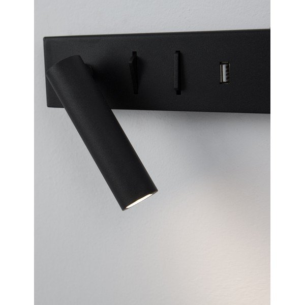 Matt must metallist LED-seinalamp painduva konstruktsiooniga/USB-pordiga Vida - Nova Luce-image-1