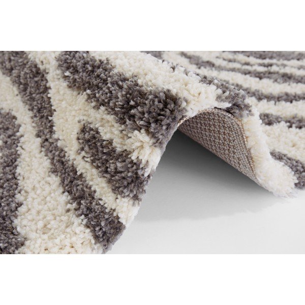 Hall/beež ümmargune vaip ø 160 cm Striped Animal - Ragami-image-2